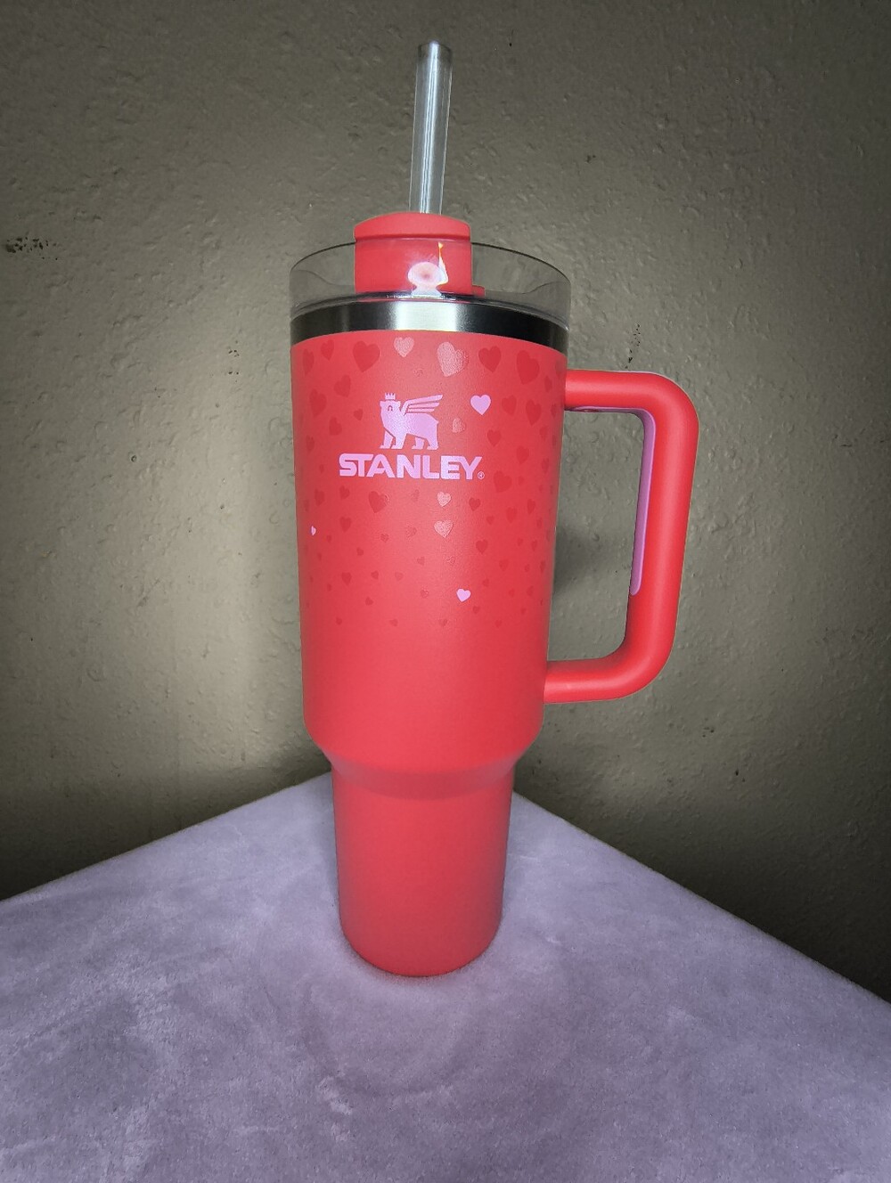 Stanley Target Exclusive Valentine's Day 2025 Ruby Hearts 40oz Tumbler